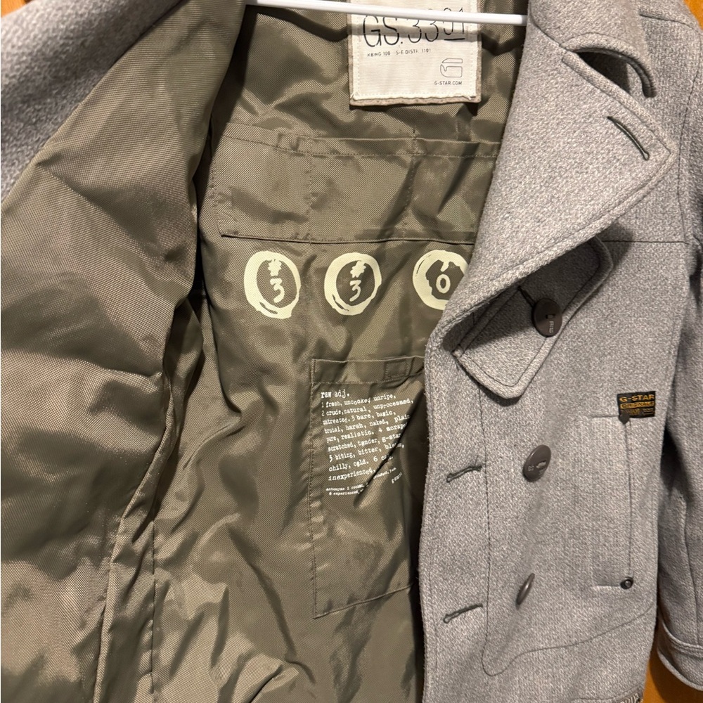 G-Star Men's Gray Wool Military Jacket - Picture 3 of 13